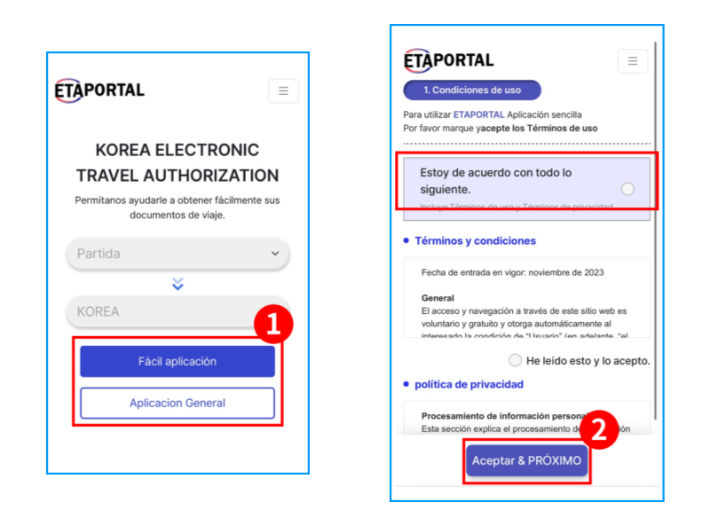 Cómo registrar K-ETA paso a paso