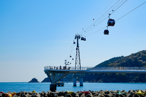 Cable car and observatory in Busan