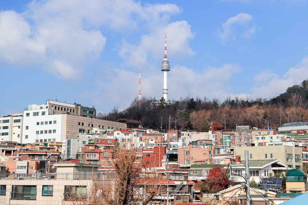 Pemandangan bandar dari Itaewon