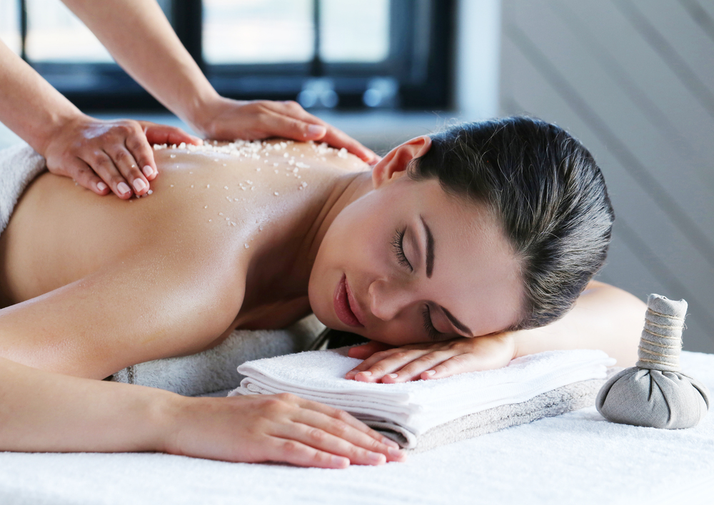 Woman receiving a massage