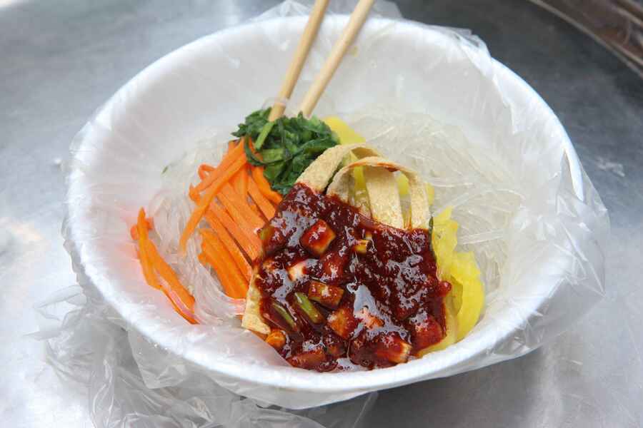 Bibim Dangmyeon (Spicy Mixed Glass Noodles)